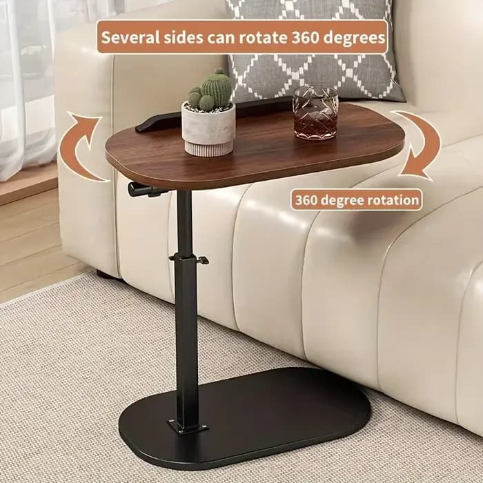 Table basse en bois multifonctionnelle à hauteur réglable