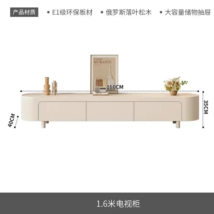 Meuble TV d'angle moderne de luxe avec tiroirs, style farmhouse, pour salon