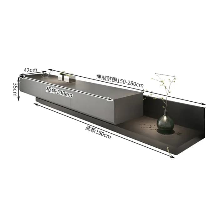 Console de télévision nordique Unique