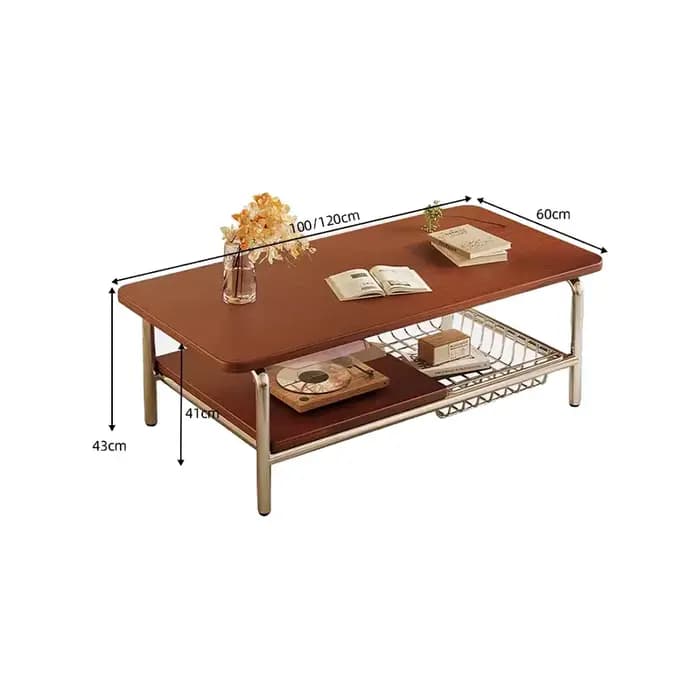 Table basse rectangulaire multifonction de luxe