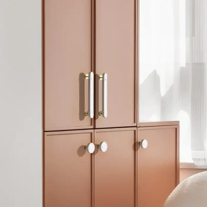 Poignées d'armoire de cuisine en cuir pour meubles