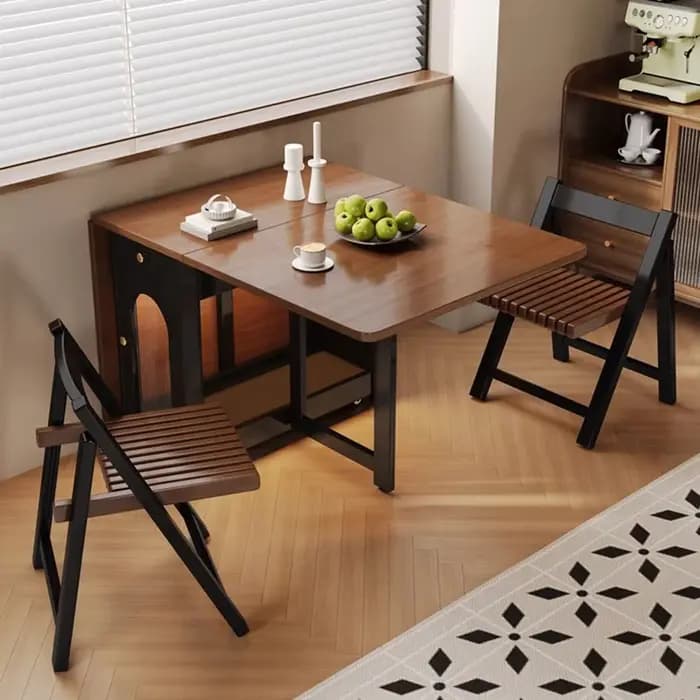 Tables à manger rétro du milieu du siècle avec armoires longue Table
