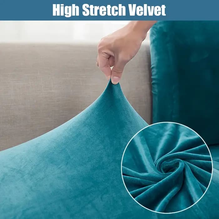 Housse de coussin de canapé en velours pour salon