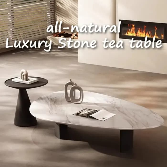 Table basse de salon moderne et élégante avec rangement intégré