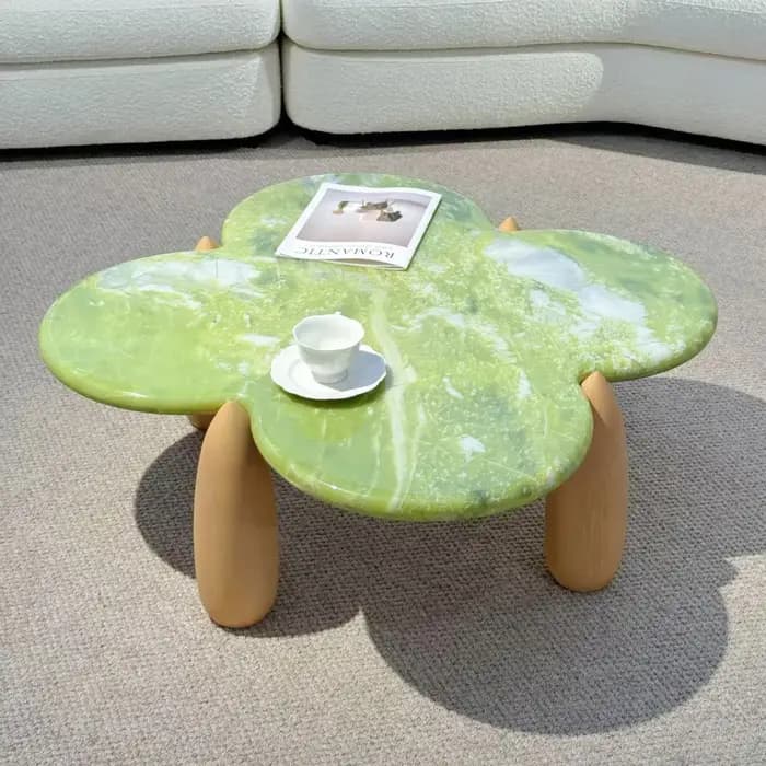 Table basse ronde de qualité avec rangement, style italien minimaliste moderne, table d'appoint esth
