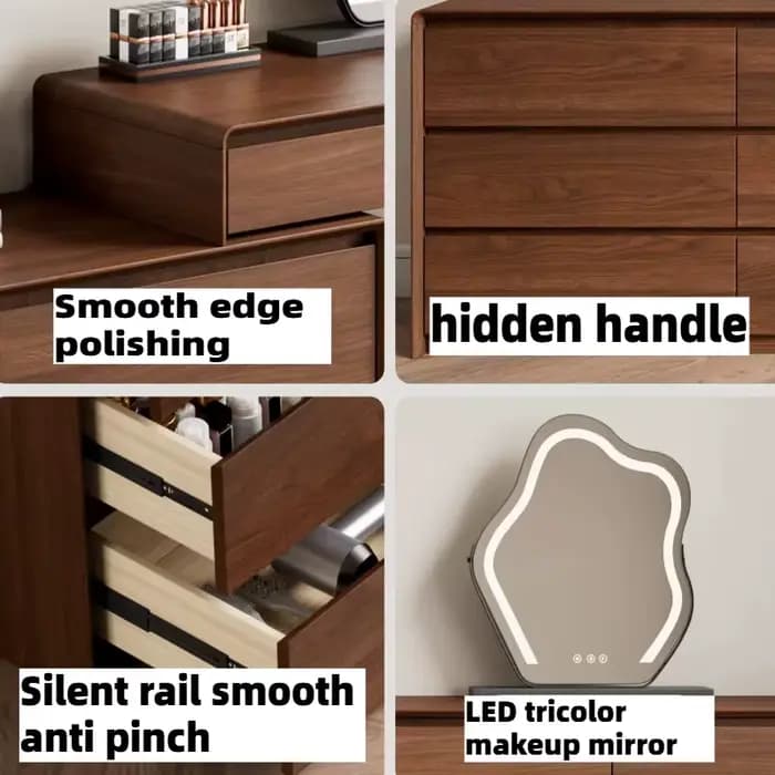Coiffeuse moderne minimaliste en bois