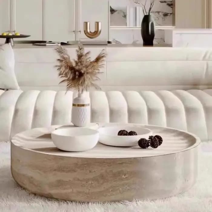 Table basse industrielle japonaise claire