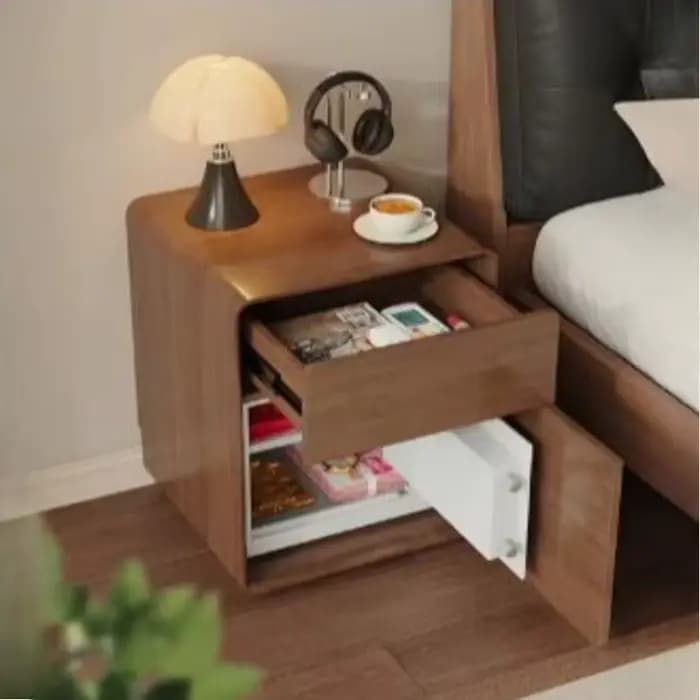 Table de chevet esthétique avec tiroirs