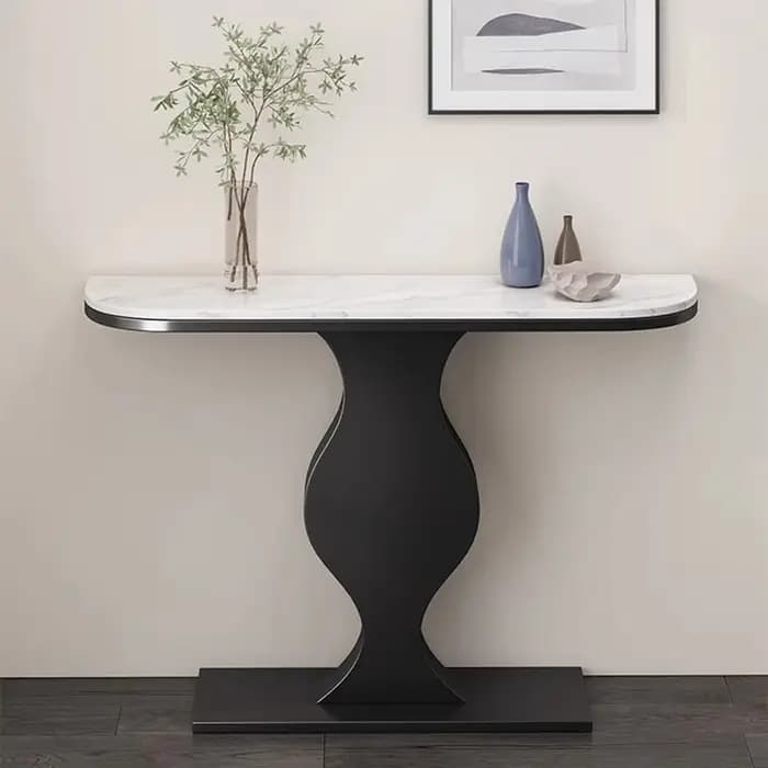 Tables de Console modernes de luxe nordique étroit dessus en marbre