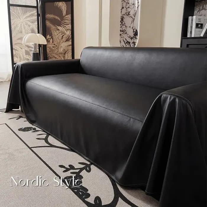 Housse de canapé universelle en cuir souple