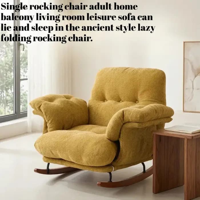 Fauteuil de relaxation vintage, fauteuil moelleux pour chambre et salon, fauteuil de lecture pour balcon, fauteuils de salon, mobilier du milieu du siècle