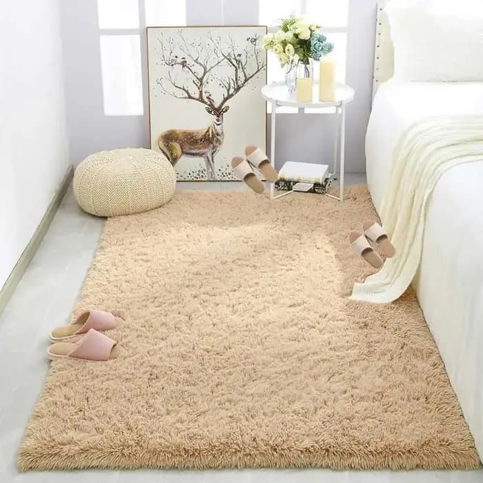 Tapis en peluche pour salon, canapé, Table basse, vert, rose, couvertures douces et moelleuses, tapis antidérapant pour chambre d'enfant, décoration de maison
