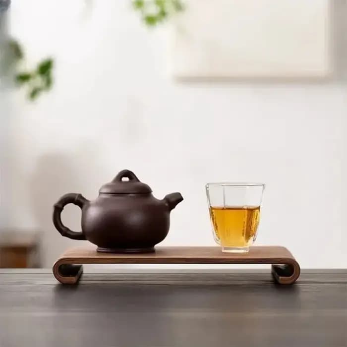 Plateau à café et à thé en bois