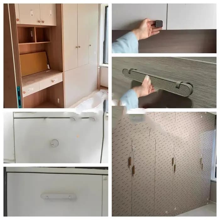 Poignées de meubles en cuir pour armoires de cuisine