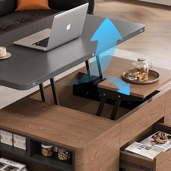 Tables basses minimalistes de luxe à roulettes