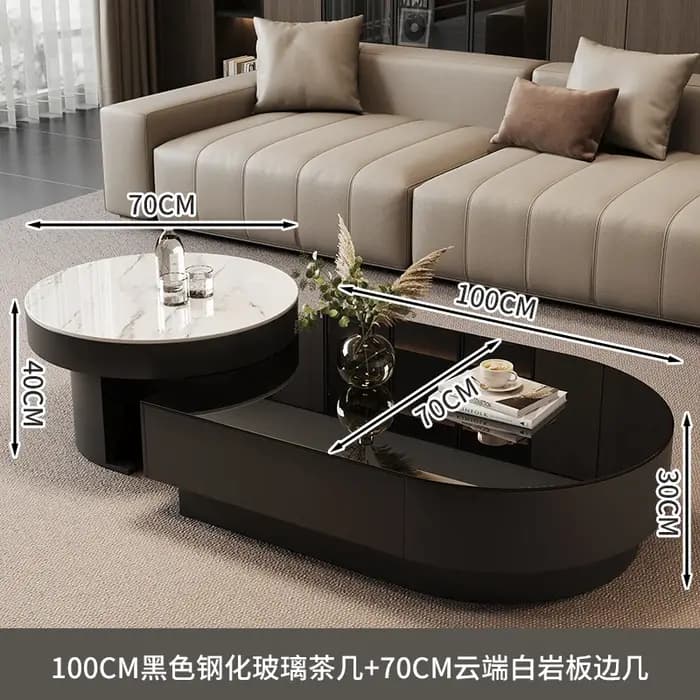 Table basse classique polyvalente, tendance, luxe, moderne, Simple, Glamour exquis, meubles de salon