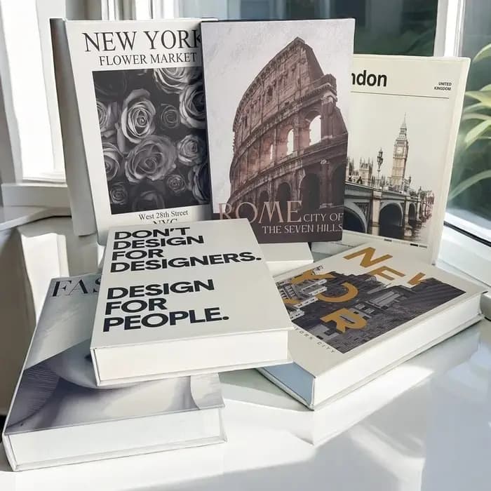 Boîte de rangement de faux livres de luxe Open Paris