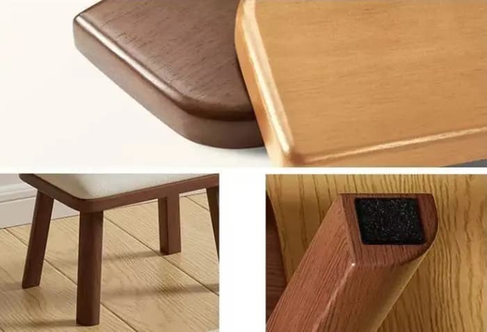 Tabouret bas en bois massif pour la maison - Robuste
