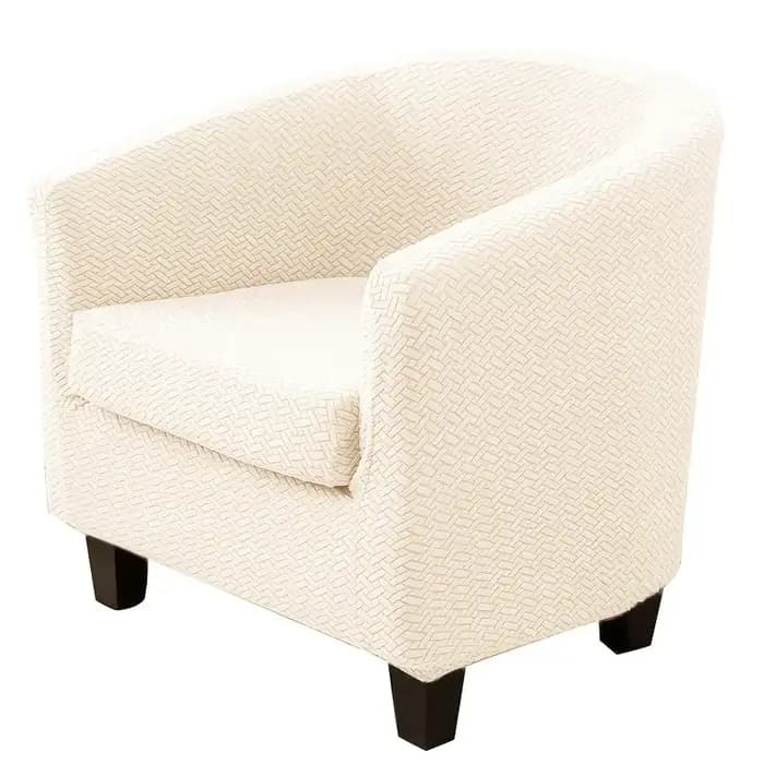 1 ensemble de housses de chaise de baignoire en Jacquard
