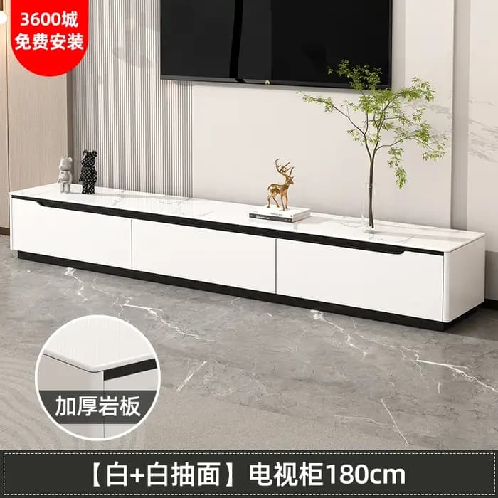 Meubles de télévision de luxe modernes avec tiroirs gain de place supports