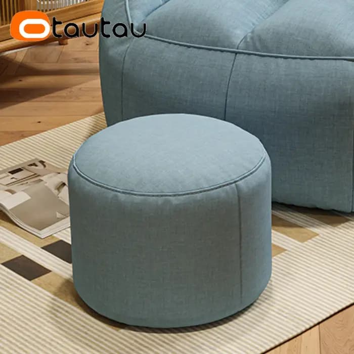 OTAUTAU coton lin pouf chaise avec remplissage coin
