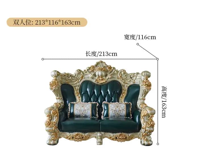 Ensemble de canapés de luxe européen et américain 1