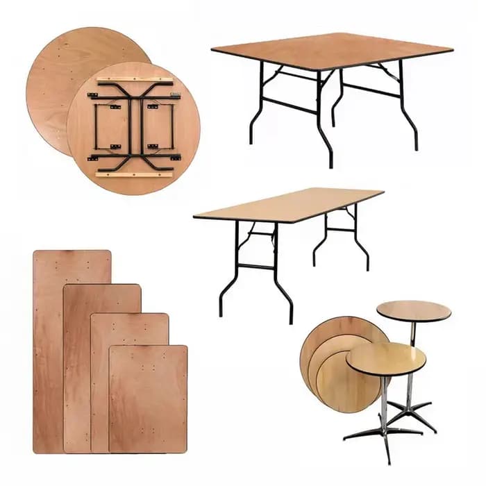 Ensemble de table à manger pliable en époxy