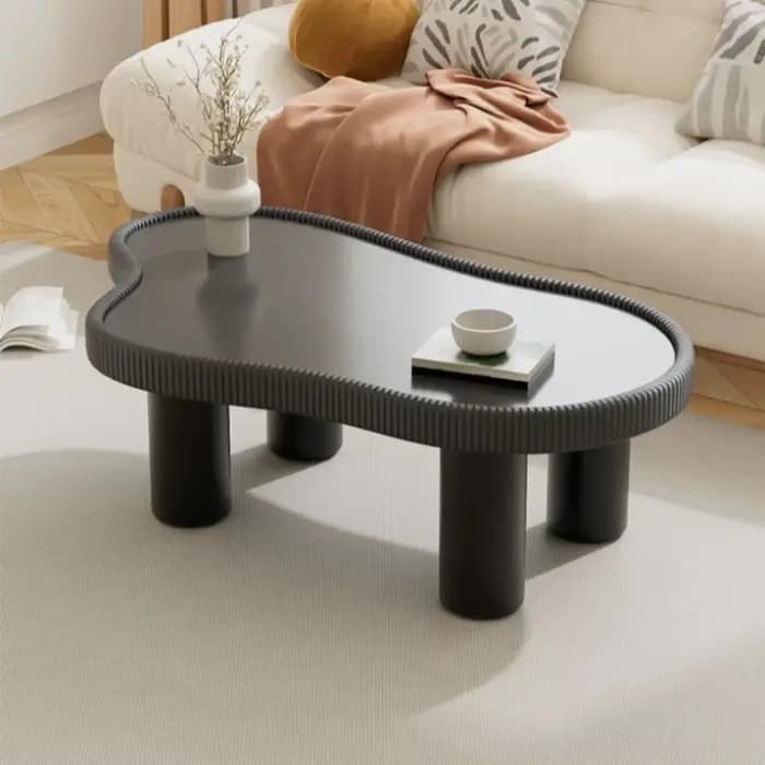 Table basse moderne en verre