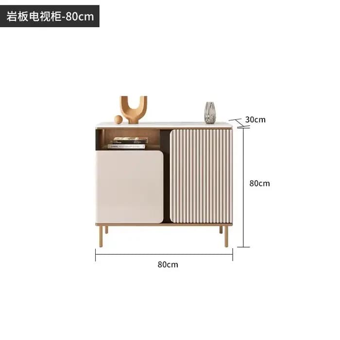 Meuble TV de rangement nordique de luxe, organisateur de sol, ornement décoratif, meubles de diverti