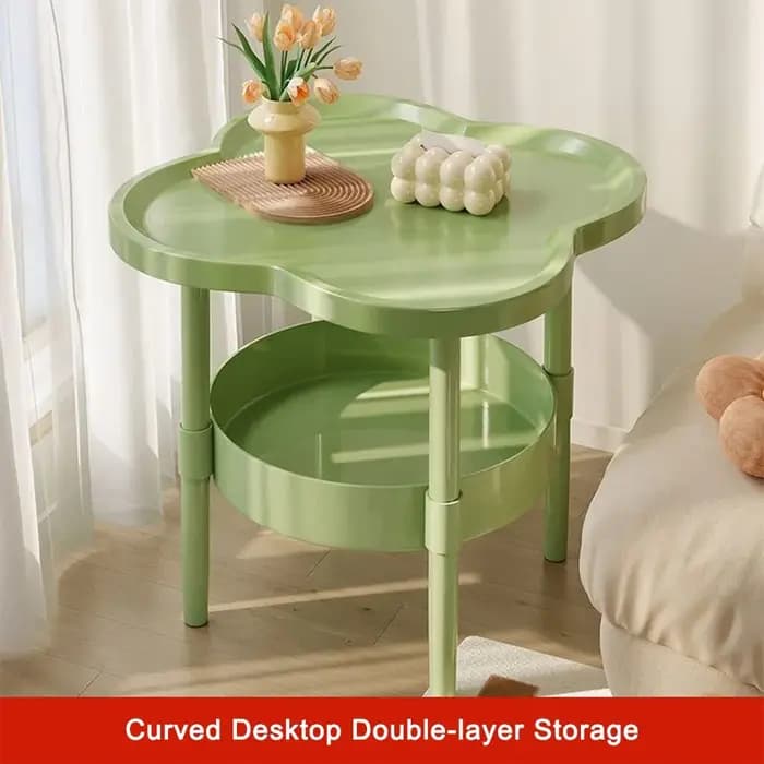 Table d'appoint tendance 40x40CM, petite Table d'appoint en plastique, facile à assembler, Table de