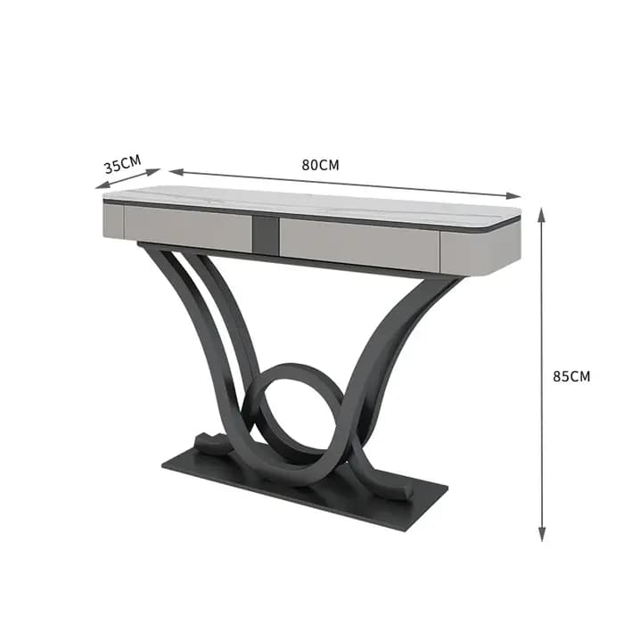 Tables consoles de luxe uniques au design moderne avec tiroirs, tables consoles pour entrée, couloir