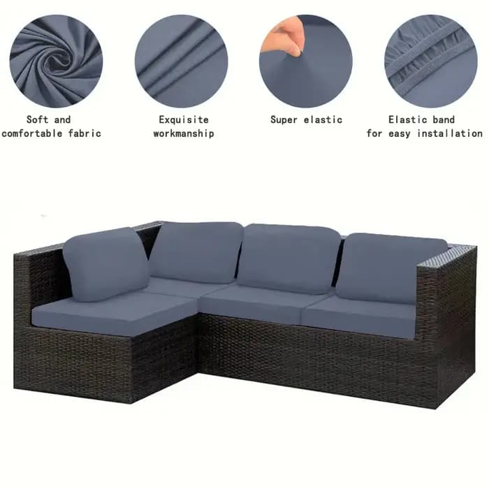 Housse de coussin de canapé imperméable pour l'extérieur
