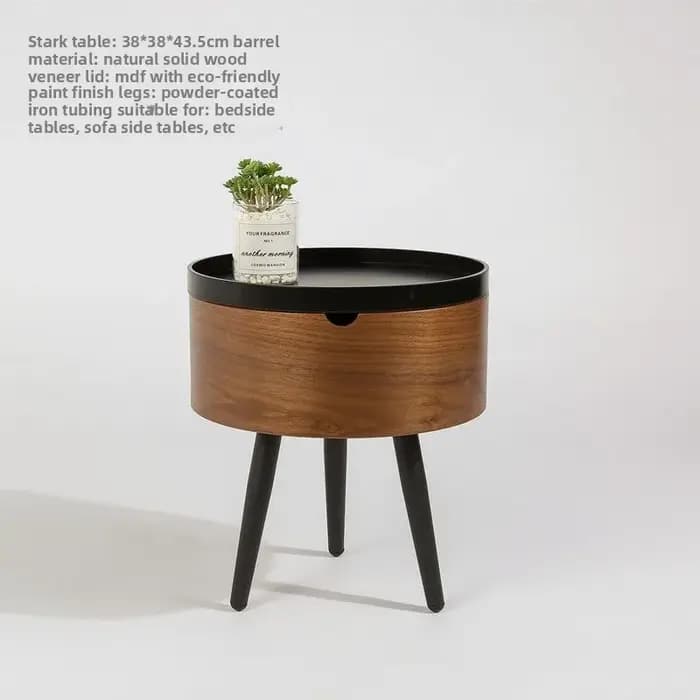 Table Basse Ronde Minimaliste Italienne pour Petit Appartement, Table d'Appoint de Salon, Table de B