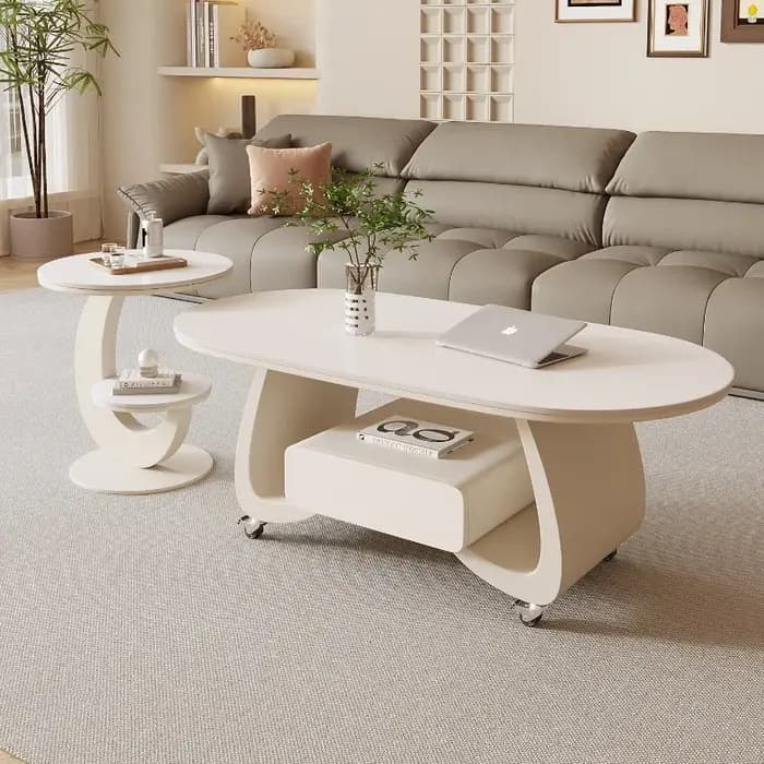 Table basse design claire