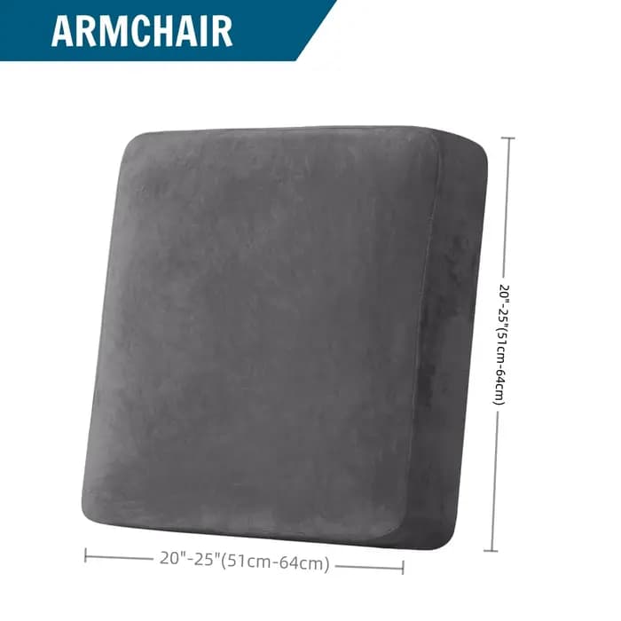Housse de coussin de canapé extensible, housse de siège en velours pour chaise, causeuse, protection