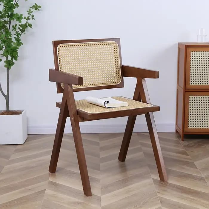Fauteuil moderne scandinave Style Wabi Sabi