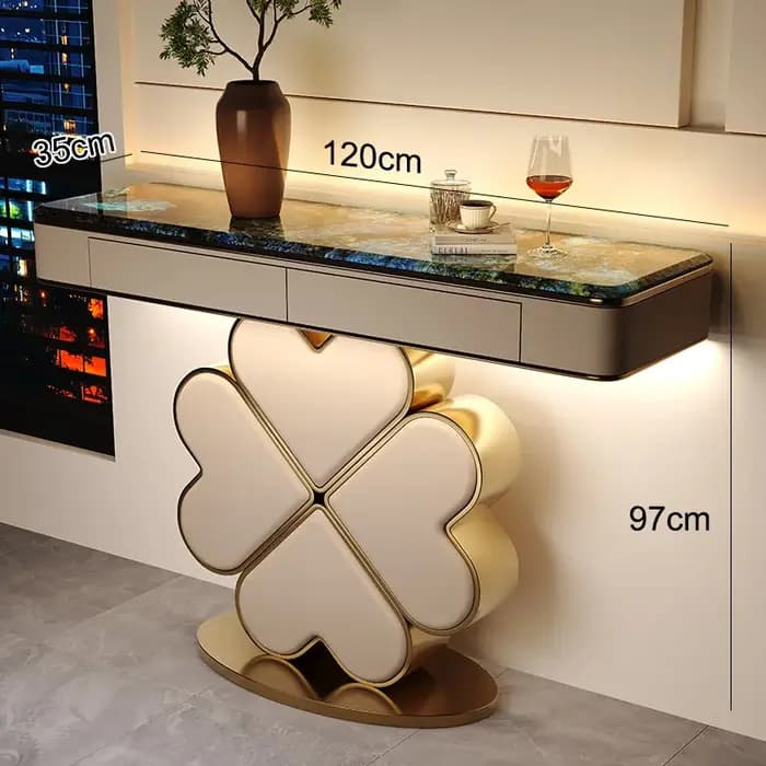 Tables consoles de luxe léger