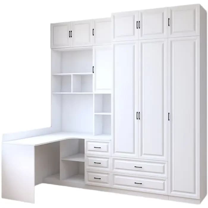 Armoire de Luxe Incense, Commode de Rangement à Tiroirs, Armoire Moderne en Bois Blanc, Meuble de Rangement pour Vêtements, Mobilier de Maison