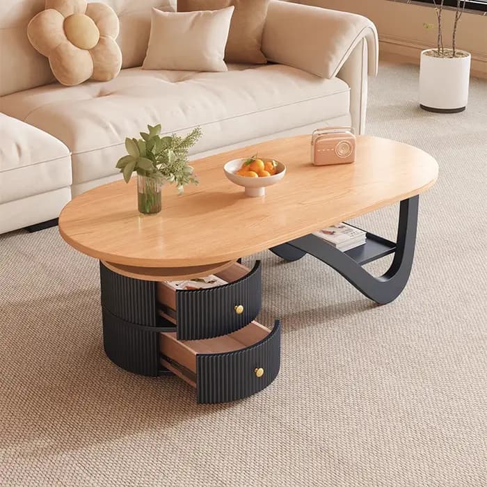 Table basse de luxe nordique en bois