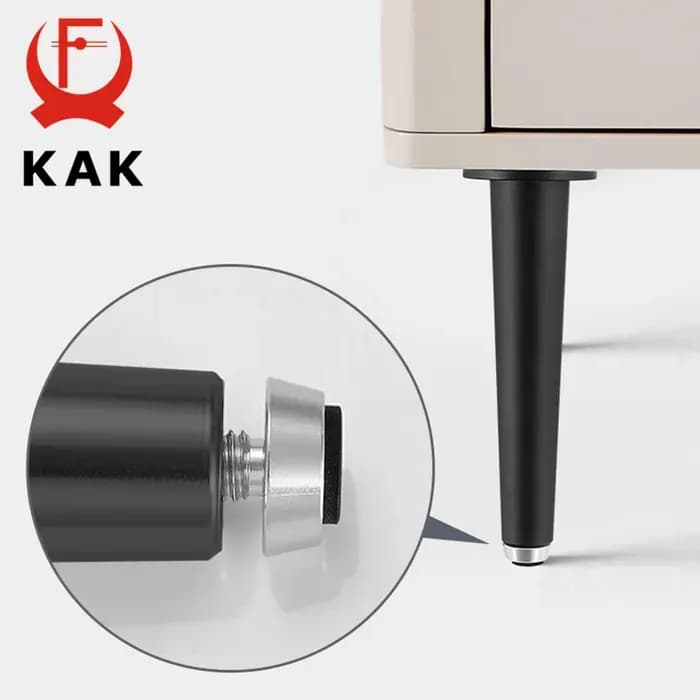 KAK – pieds de meuble réglables en alliage d'aluminium or