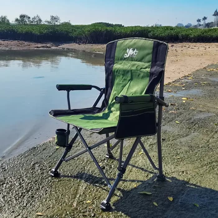 Relax chaises de Camping portables noir adultes voyage