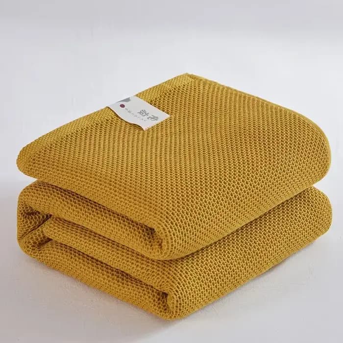 Couverture en coton uni pour lit, couvre-lit gaufré à carreaux pour lit simple, queen, king, couvert