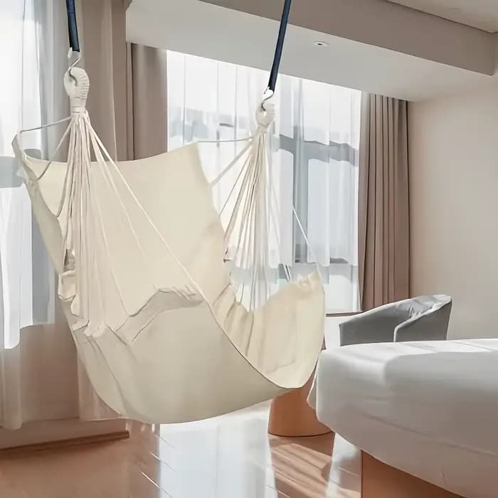 Chaise hamac relaxante et décontractée en tissu
