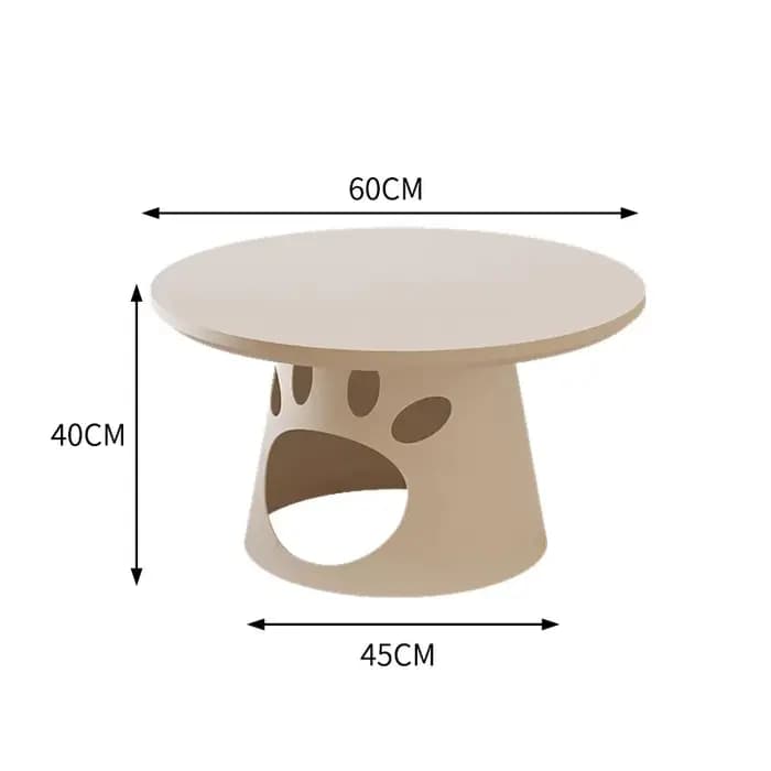 Table Basse française Kawaii, ronde et minimaliste, Glam Premium, élégante et mignonne, Basse Pour S