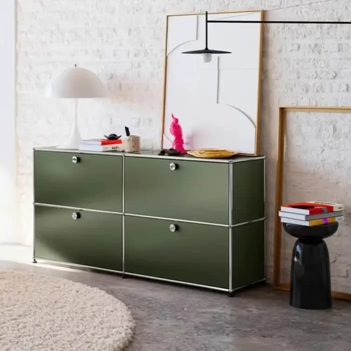 Buffet armoires de rangement combinaison modulaire cadre métallique pour salon tiroirs de bureau per