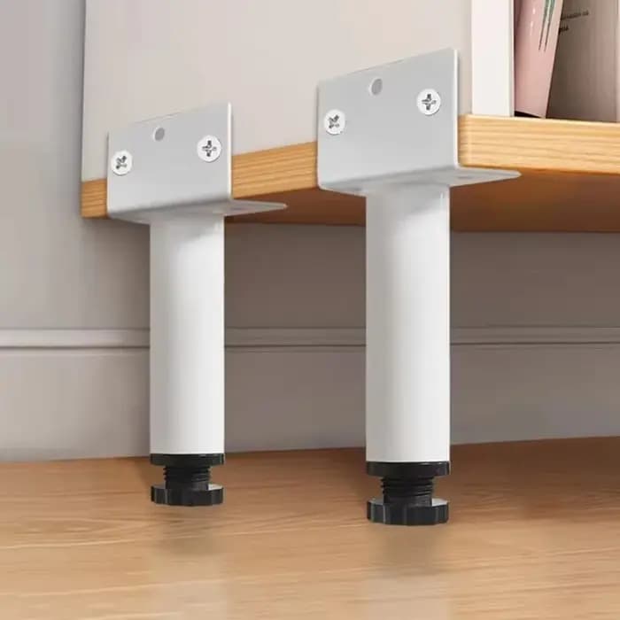 Pieds de meubles réglables en métal – Finition polie