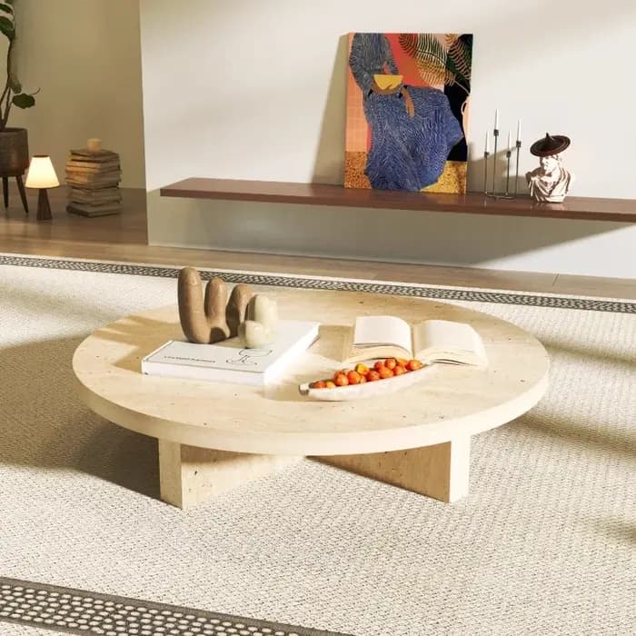 Table basse de luxe au sol