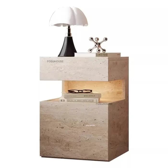 Meubles tendance, tables de chevet en bois massif italien