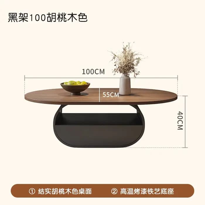 Tables basses au design vintage, style nordique moderne, avec rangement, table basse simple et uniqu