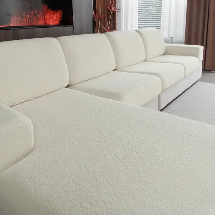 Housse de canapé extensible élastique, imperméable, 1/2/3/4 places, sangle réglable, antidérapante,